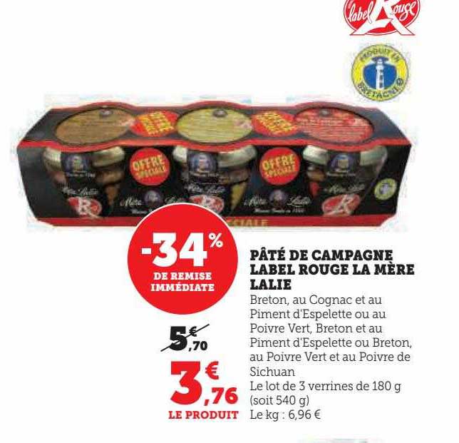 pâté de campagne label rouge la mère lalie