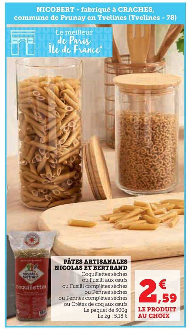 pâtes artisanales nicolas et bertrand