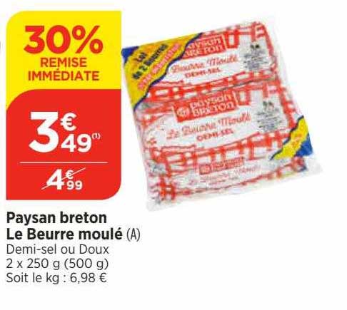 paysan breton le beurre moulé