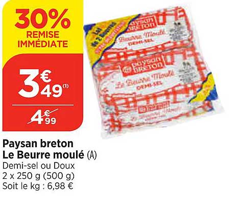 paysan breton le beurre moulé
