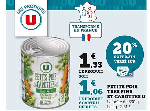 petits pois tres fins et carottes u