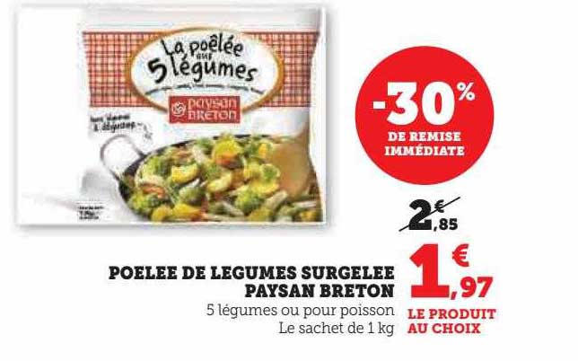 Poêlée De Légumes Surgelée Paysan Breton