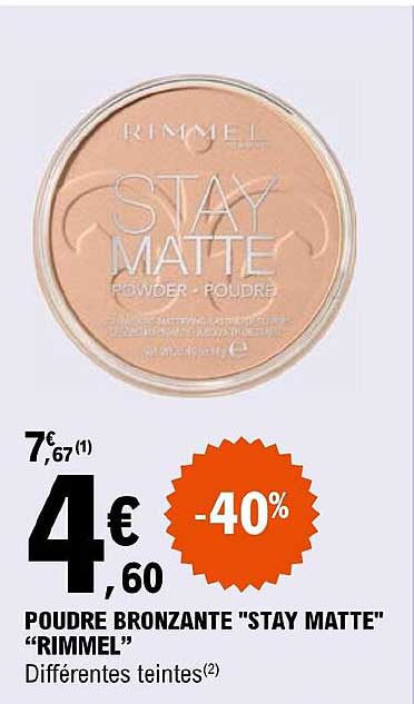 poudre bronzante "stay matte" "rimmel"