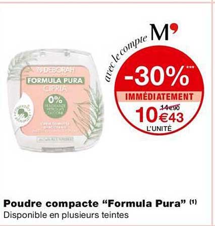 poudre compacte "formula pura"