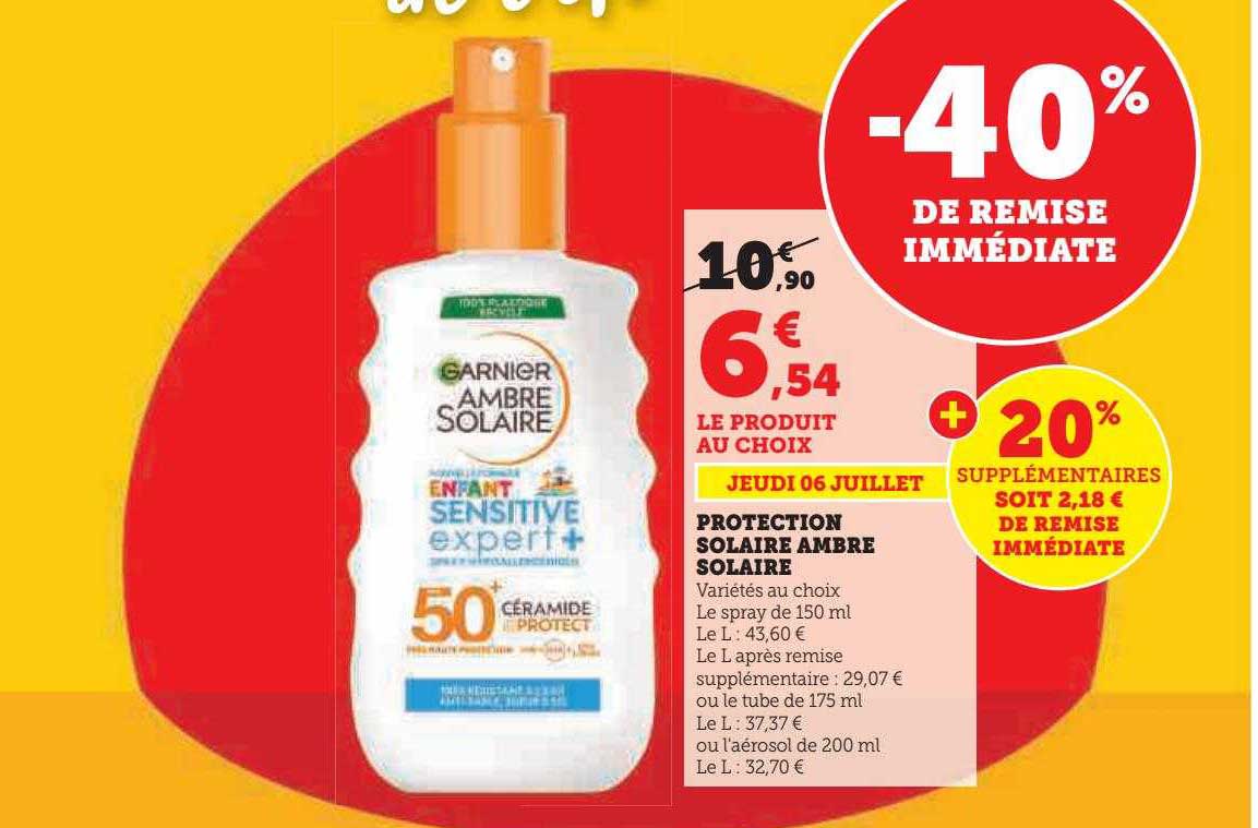 Protection Solaire Ambre Solaire