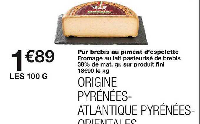 pur brebis au piment d'espelette