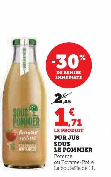 pur jus sous le pommier