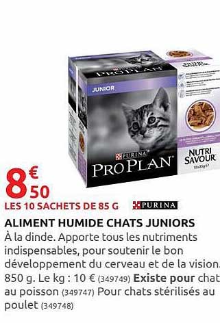 purina aliment humide chats juniors