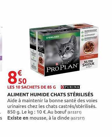 purina aliment humide chats stérilisés