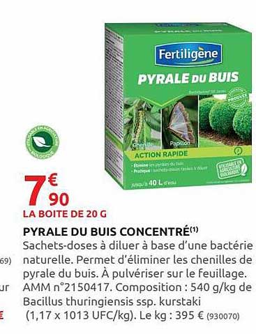 pyrale du buis conentré fertiligène