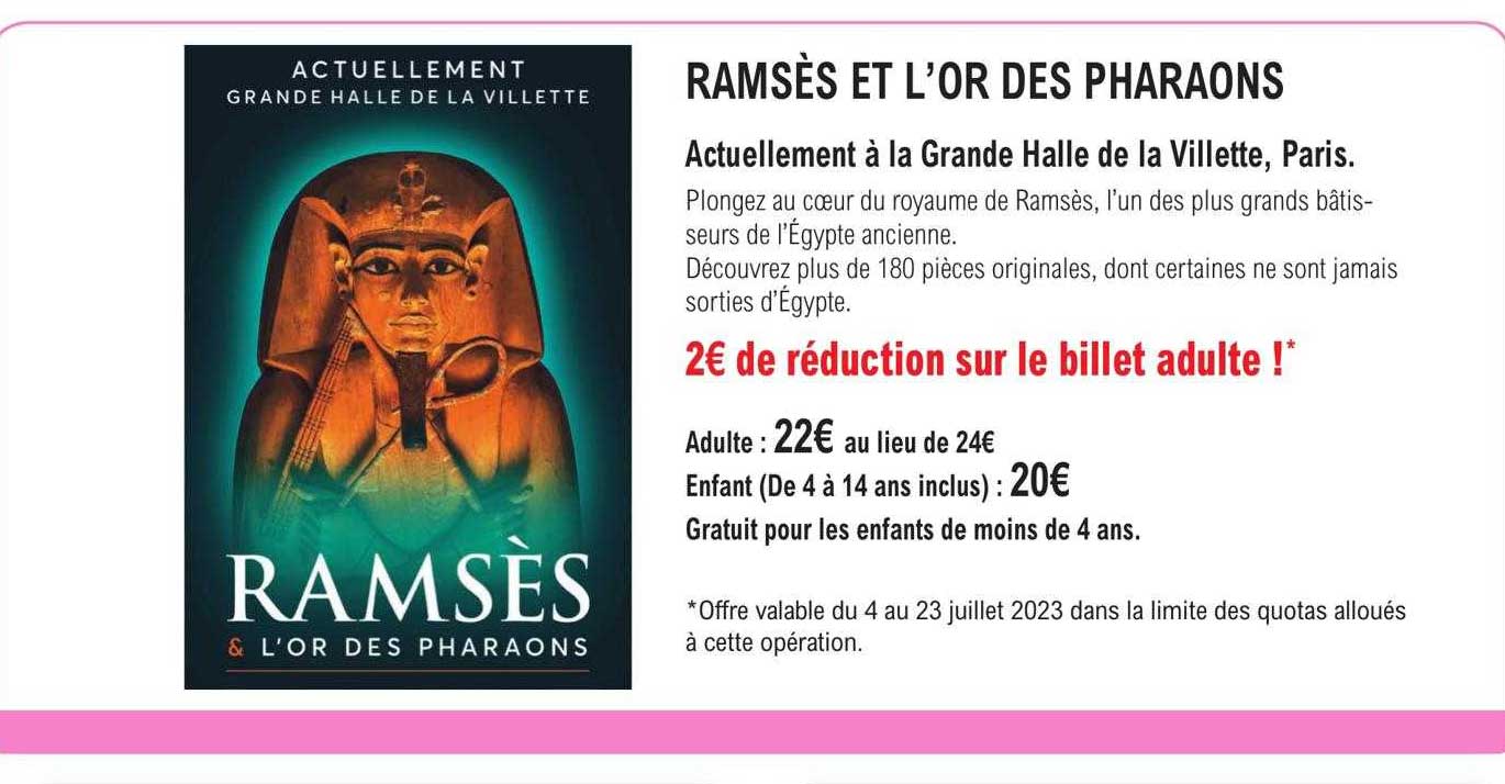 ramsès et l'or des pharaons