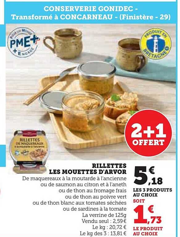 rillettes les mouettes d'arvor