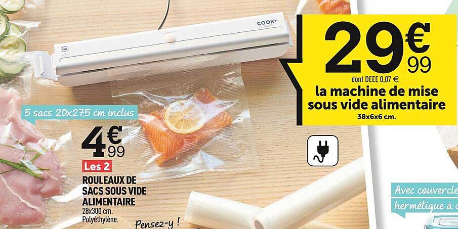 rouleaux sacs sous vide alimentaire, la machine de mise sous vide alimentaire