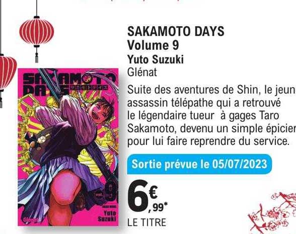 sakamoto days - volume 9 - yuto suzuki - glénat
