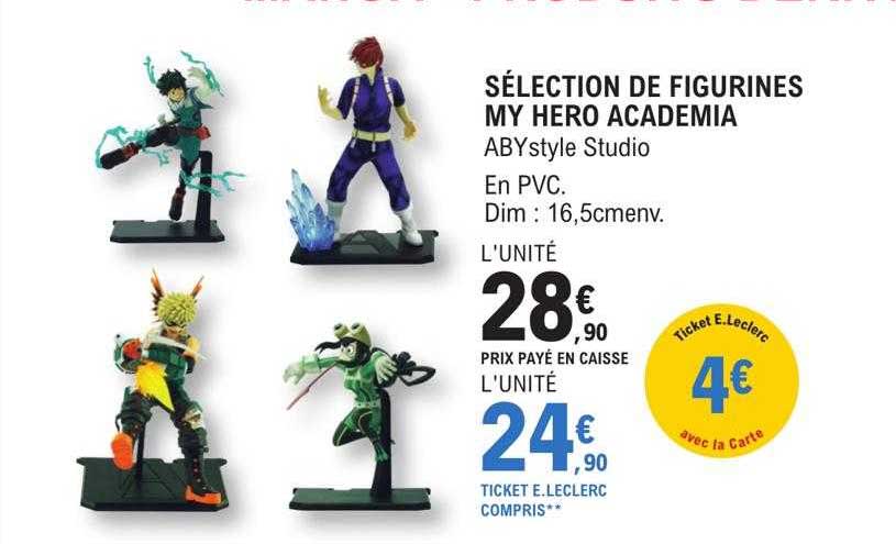 sélection de figurines my hero academia - aby style studio