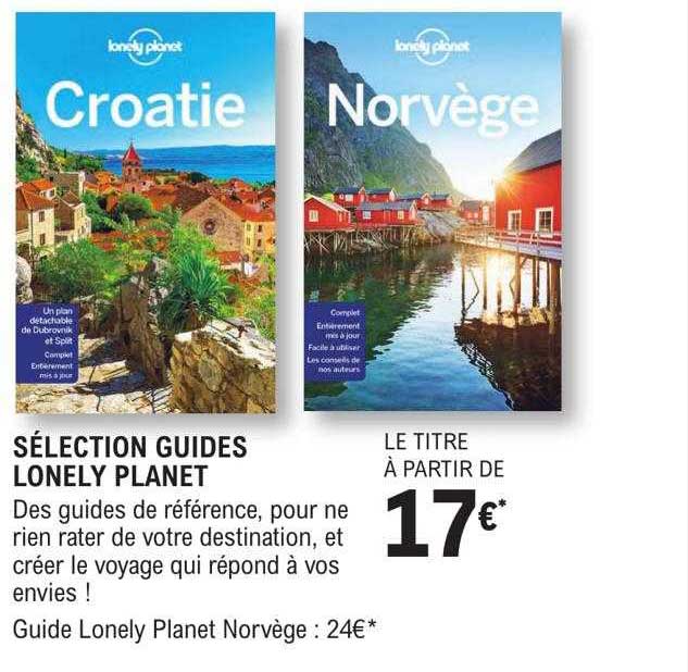 sélection guides lonely planet