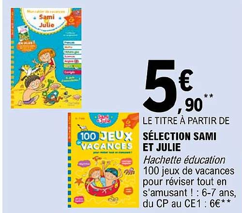 sélection sami et julie hachette éducation