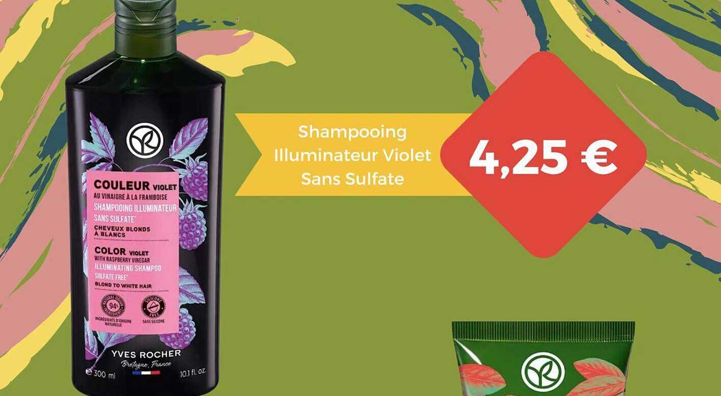 shampooing illuminateur violet sans sulfate