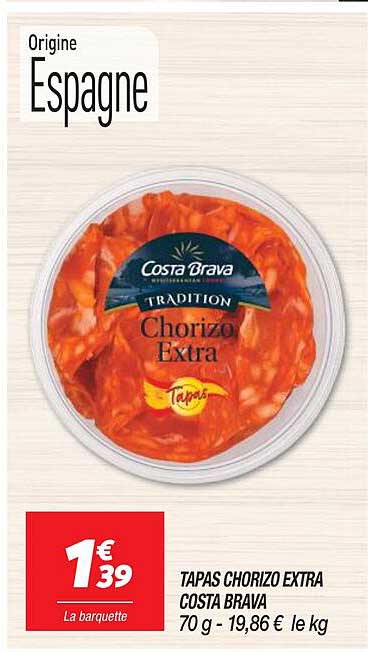 tapas chorizo extra costa brava