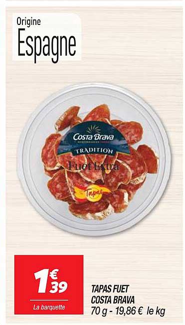 tapas fuet costa brava