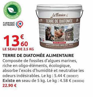 terre de diatomée alimentaire