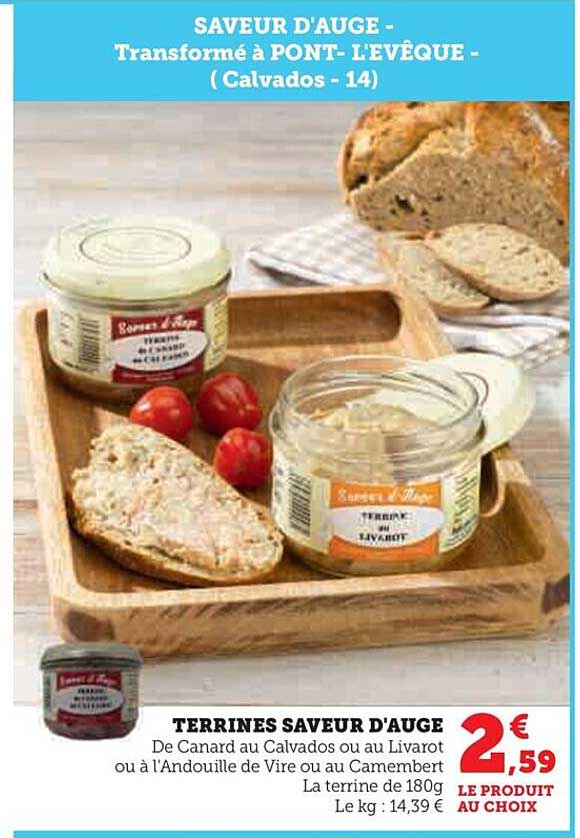 terrines saveur d'auge