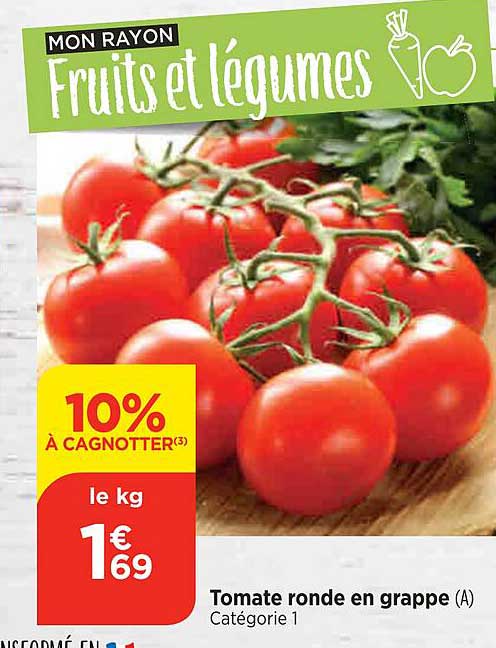 Tomate Ronde En Grappe