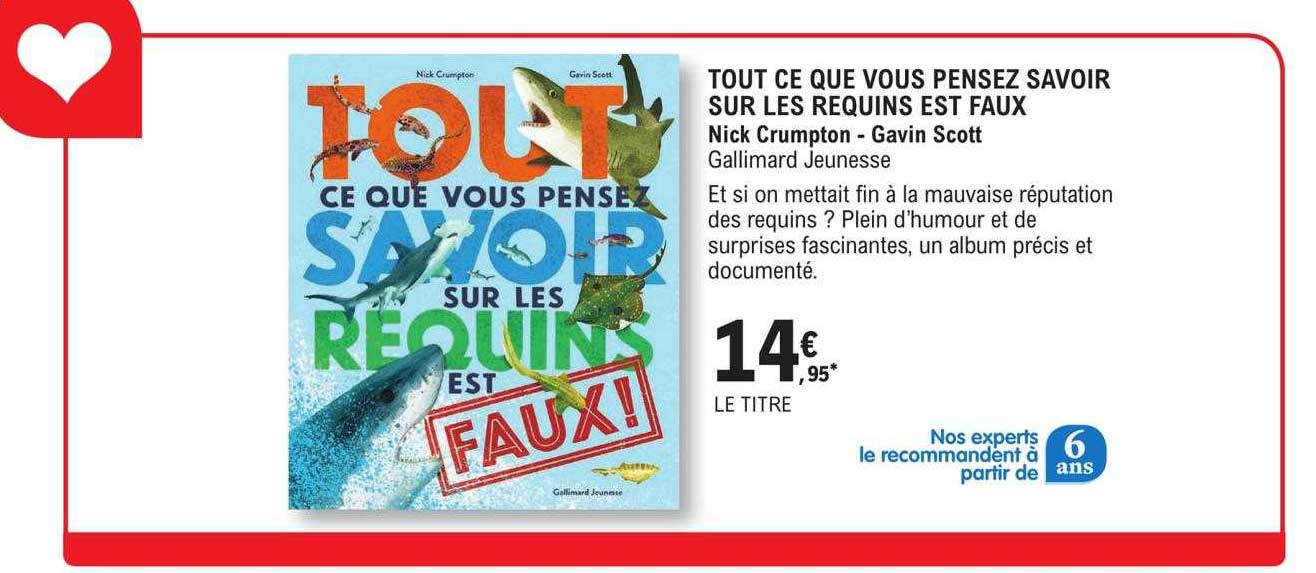 tout ce que vous pensez savoir sur les requins est faux - nick crumpton - gavin scott
