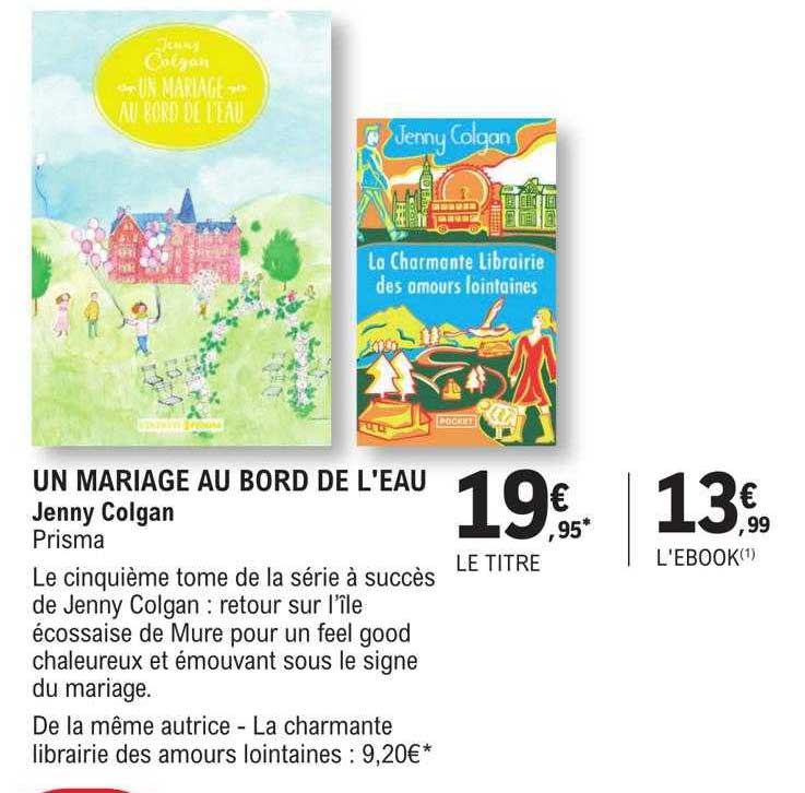 un mariage au bord de l'eau - jenny colgan
