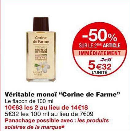 véritable monoï "corine de farme"