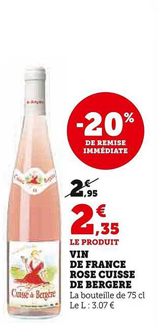 vin de france rosé cuisse de bergère