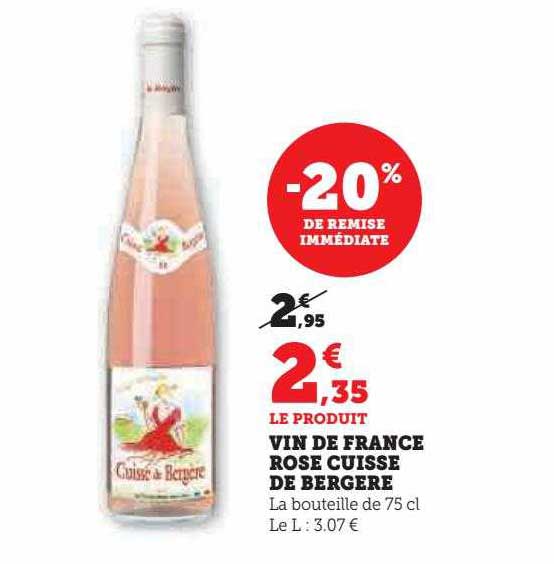 vin de france rose cuisse de bergère