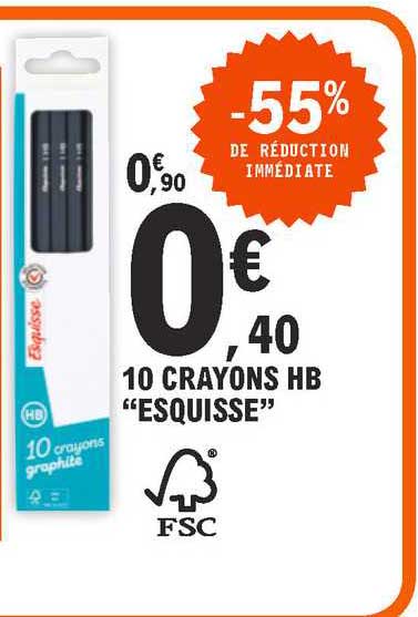 10 Crayons Hb "esquisse"