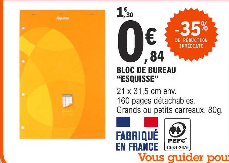 Bloc De Bureau "esquisse"