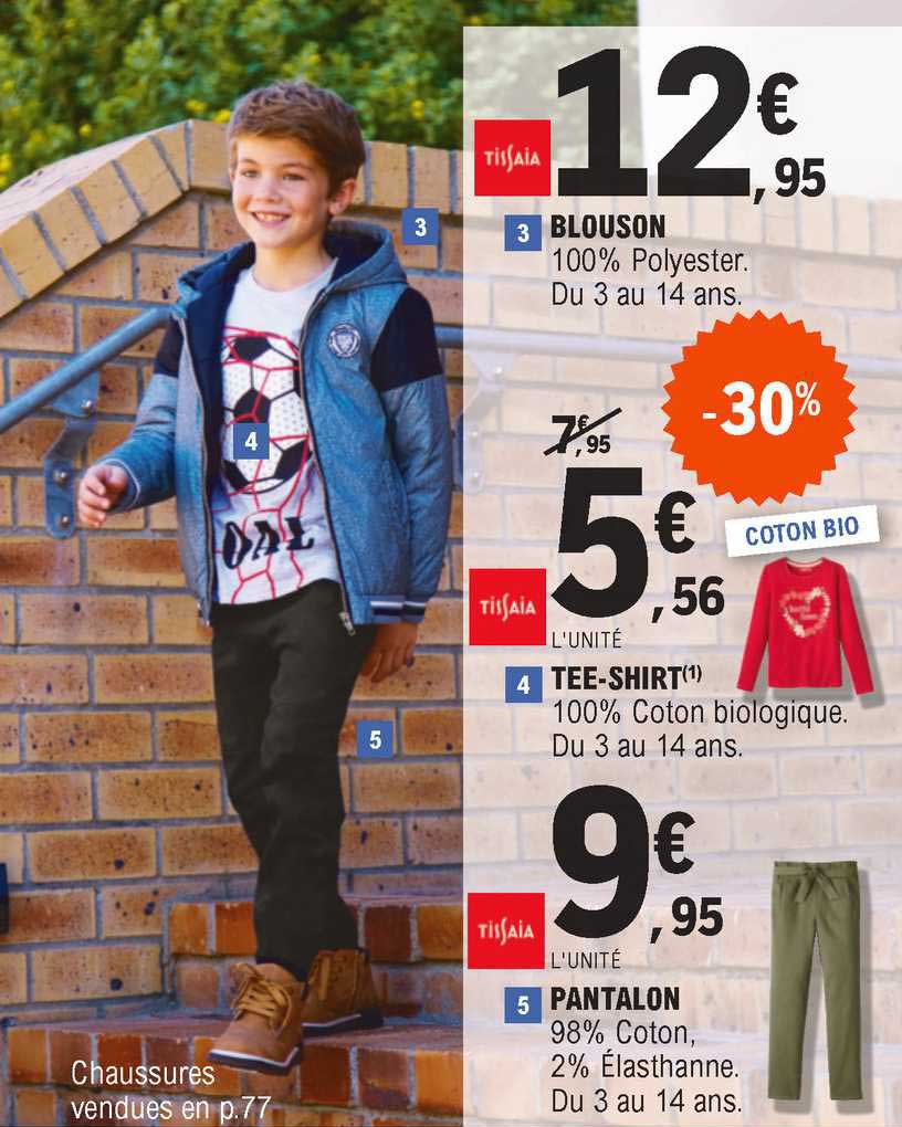 Blouson Tissaia, Tee-shirt Tissaia, Pantalon Tissaia