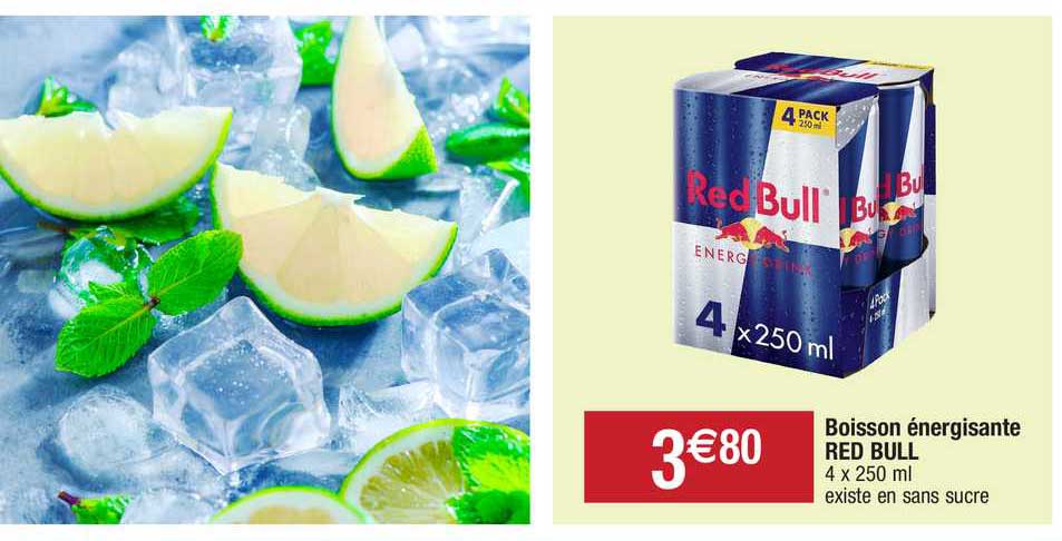 boisson énergisante red bull