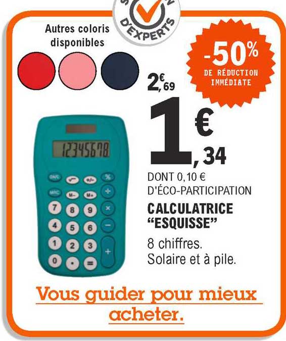 Calculatrice "esquisse"
