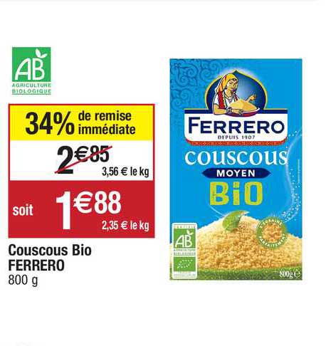 Couscous Bio Ferrero
