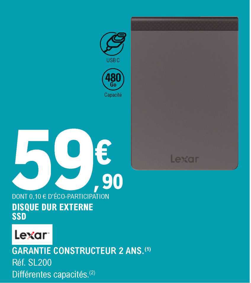 Disque Dur Externe Ssd Lexar
