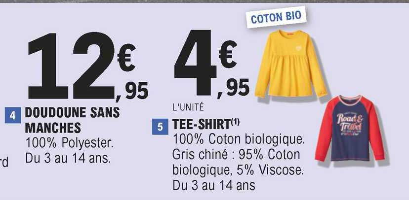 doudoune sans manches, tee-shirt