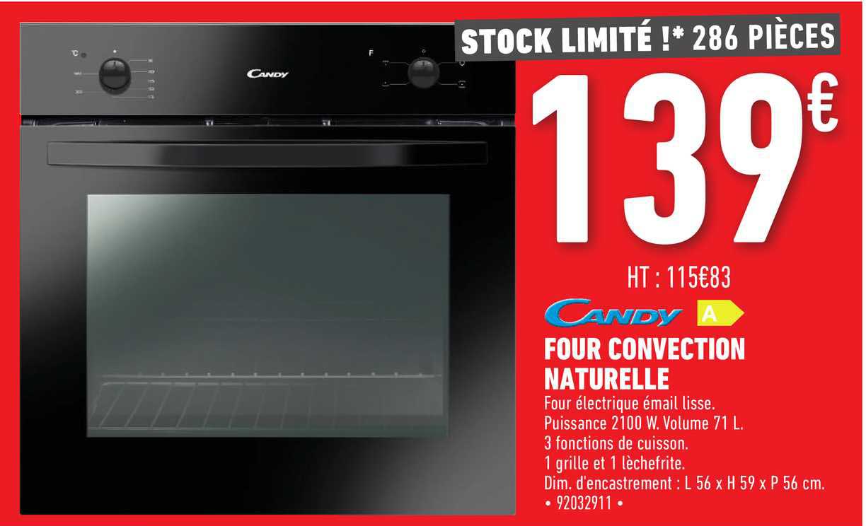 four convection naturelle candy