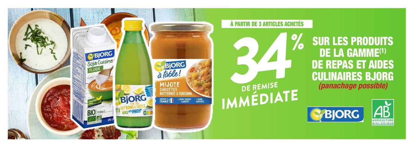 La Gamme De Repas Et Aides Culinaires Bjorg