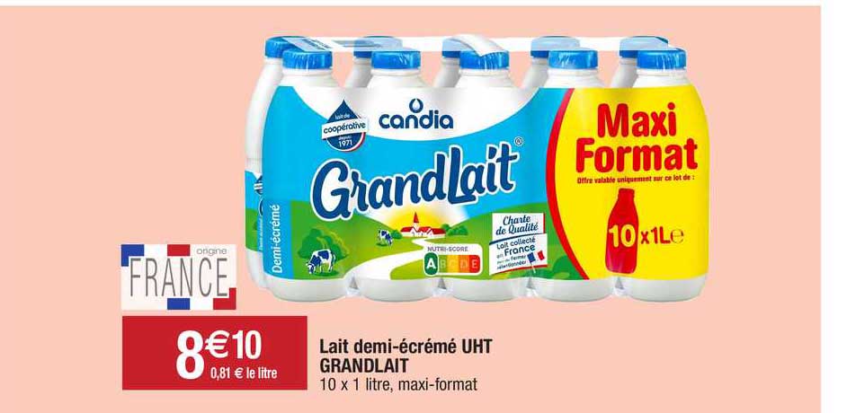lait demi-écrémé uht grandlait