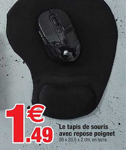 le tapis de souris avec repose poignet
