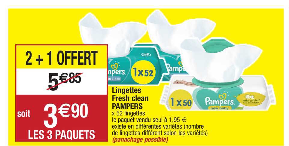 Lingettes Fresh Clean Pampers
