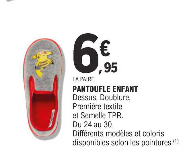 pantoufle enfant