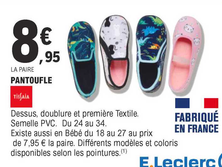 pantoufle tissaia