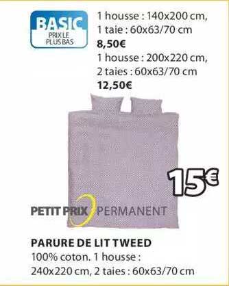 parure de lit tweed