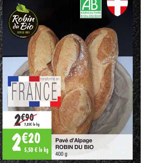 pavé d'alpage robin du bio
