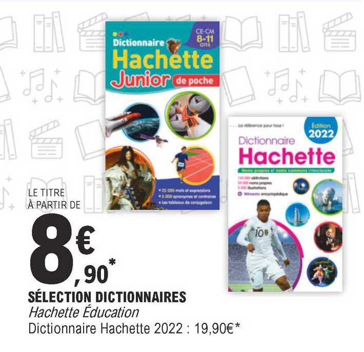 sélection dictionnaires hachette éducation